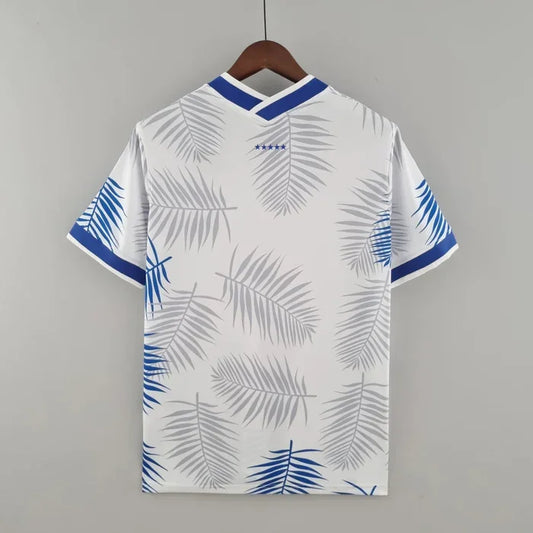 Maillot Brésil saison 2022 édition spéciale blanc et bleu